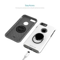 dodocool Phone Case with Universal 360 Degree Rotatable Ring Grip Stand Ultimate Protection Hard Shell for 4.7-inch iPhone 7 White