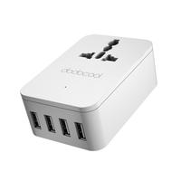 dodocool 20W 4A Smart 4 USB Charging Port Portable Multi-function Travel Power Adapter Wall Charger with Universal AC Outlet US Plug