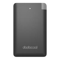 dodocool MFi Certified Ultra Thin 2500mAh Portable Charger Backup External Battery Pack Power Bank with Built-in Micro USB Cable and Lightning Adapter