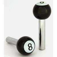 DoorPins 8ball Black 2pcs