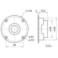 dome tweeter visaton sc 10 n 100 w 8 