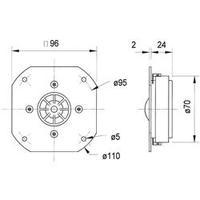 Dome tweeter Visaton DSM 25 FFL-8 120 W 8 ?