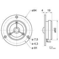 dome tweeter visaton dt 94 70 w 4 