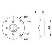 Dome tweeter Visaton G 25 FFL 120 W 8 ?