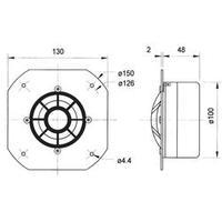 dome tweeter visaton dsm 50 ffl 120 w 8 