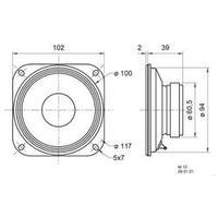 Dome tweeter Visaton M 10 80 W 8 ?