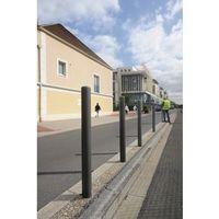 DOME TOP STEEL BOLLARD Ï60MM STEEL H1200MM GALVANISED & PAINTED PROCITY GREY