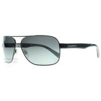 Dolce and Gabbana 2120P Contrast Sunglasses Black Grey Polarised 1169T3 Polariserade