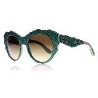 Dolce and Gabbana 4267 Sunglasses Top Petroleum Texture Tissue 3000/13