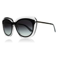 Dolce and Gabbana 4282 Sunglasses Top Black on Transparent 675/8G