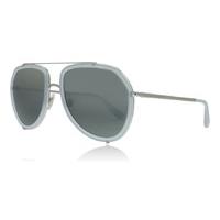 Dolce and Gabbana 2161 Sunglasses Opal Azure Silver 05 / 88 55mm