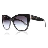 Dolce and Gabbana 4270 Sunglasses Top Black Print Rose 30218G