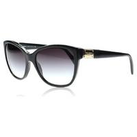 Dolce and Gabbana 4195 Logo Plaque Sunglasses Black 501/8G