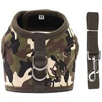 Dog Harness Green / Brown Dog Clothes Winter / Spring/Fall Camouflage Casual/Daily