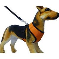 Dog Harness / Leash Soft / Breathable Red / Black / Green / Blue / Pink / Yellow / Gray / Purple / Orange Textile