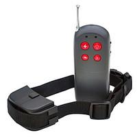 Dog Bark Collar Dog Training Collars Anti Bark Remote Control Electronic/Electric Shock/Vibration Solid Black Plastic