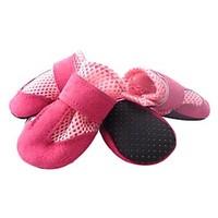 dog shoes boots keep warm winter solid red blue black pink cotton