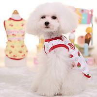 dog vest dog clothes cute fruit blue yellow white