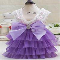Dog Dress Dog Clothes Cute Solid Purple Blue Blushing Pink