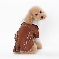 Dog Coat Blue / Brown / Coffee Winter Animal Keep Warm, Dog Clothes / Dog Clothing