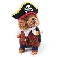 Dog Pet Cat 3D Clothes Halloween Cosplay Playing Costumes For Puppy Kitten Pirate Clothes for Doggy Kitty