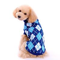 dog sweater dog clothes winter springfall plaidcheck fashion classic b ...