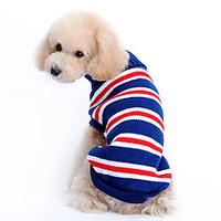 Dog Sweater Dog Clothes Stripe Dark Blue