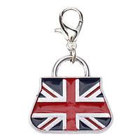 dog tags england flag pattern handbag style collar charm for dogs cats