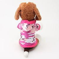 Dog Hoodie Green Pink Dog Clothes Winter Spring/Fall Camouflage Fashion Casual/Daily