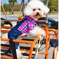 Dog Costume Clothes/Jumpsuit Green Rose Dog Clothes Winter Spring/Fall Jeans Cosplay Casual/Daily