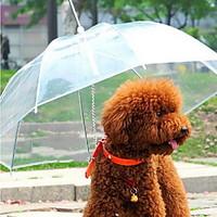 dog umbrella pet carrier waterproof portable solid transparent