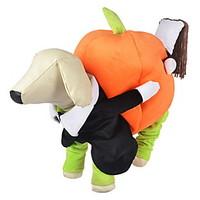 Dog Costume / Clothes/Jumpsuit Orange Dog Clothes Winter / Spring/Fall Pumpkin Cute / Cosplay / Halloween