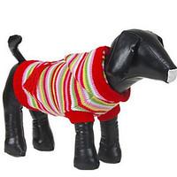 Dog Sweater Dog Clothes Winter Geometic Fashion Casual/Daily Fuchsia