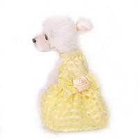 Dog Dress Dog Clothes Cute Fashion Birthday Princess Light Blue Blushing Pink Yellow
