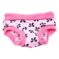 Dog Pants Pink Dog Clothes Spring/Fall Bowknot