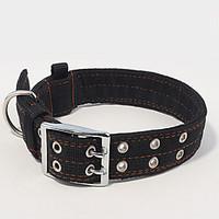 dog collar adjustableretractable safety soft solid black green fabric  ...