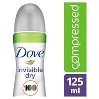 dove invisible dry aerosol deodorant compressed 125ml