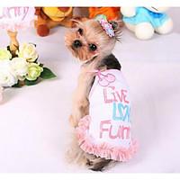 Dog Dress Clothes/Jumpsuit Dog Clothes Summer Spring/Fall Plaid/Check Fashion Casual/Daily