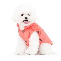 Dog Coat Vest Dog Clothes Fashion Sports Solid Dark Blue Green Blue Blushing Pink