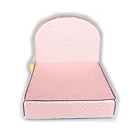 dog bed pet mats pads solid blushing pink beige