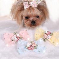 Dog Hair Accessories Dog Clothes Cute Casual/Daily Bowknot Blushing Pink Blue Yellow