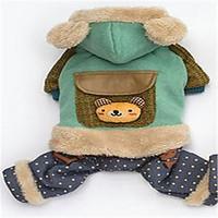 Dog Clothes/Jumpsuit Dog Clothes Winter Cartoon Casual/Daily