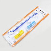 Dog Cleaning Tooth Brush Waterproof Random Color 2pcs