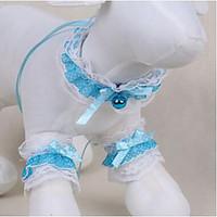 Dog Tuxedo Tie/Bow Tie Dog Clothes Cute Fashion Casual/Daily Lace Light Blue