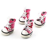 Dog Shoes Boots Cowboy / Fashion Spring/Fall Camouflage Pink PU Leather