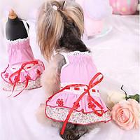 dog dress dog clothes cute fashion princess blushing pink blue