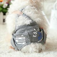 Dog Harness Dog Clothes Cute Fashion Casual/Daily British Blushing Pink Blue Red Gray