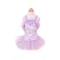 Dog Dress Dog Clothes Cute Fashion Princess Blushing Pink Purple