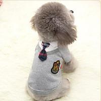 Dog Coat Sweatshirt Clothes/Jumpsuit Dog Clothes Cute Sports Casual/Daily Cosplay British Blushing Pink Gray
