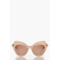 Double Layer Cat Eye Sunglasses - pink